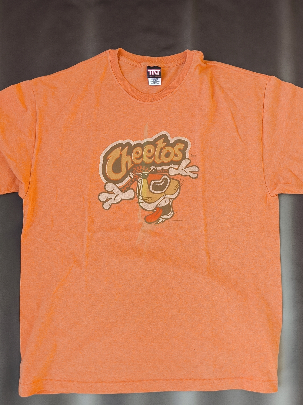 Trau & Loevner Vintage 2004 Orange Cheetos Graphic Tee - Men Size XL
